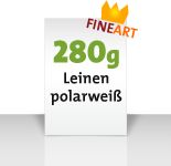 Leinenpapier polarweiß, 280g