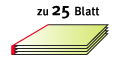 zu 25 Blatt